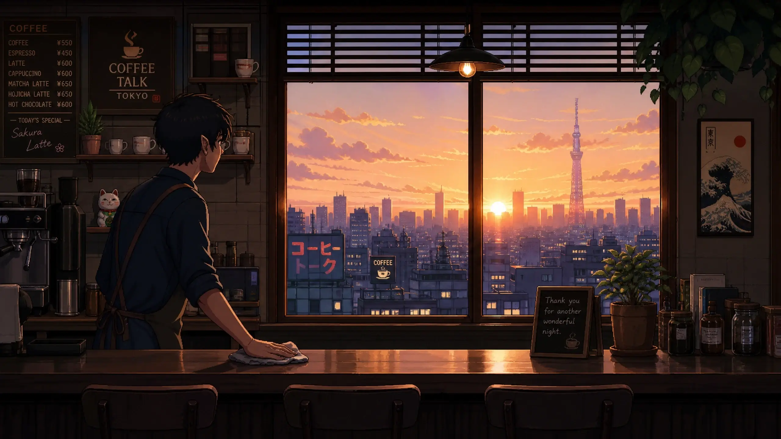Coffee Talk Tokyo - Visual Novel game Deluxe Edition soundtrack guide screenshot
