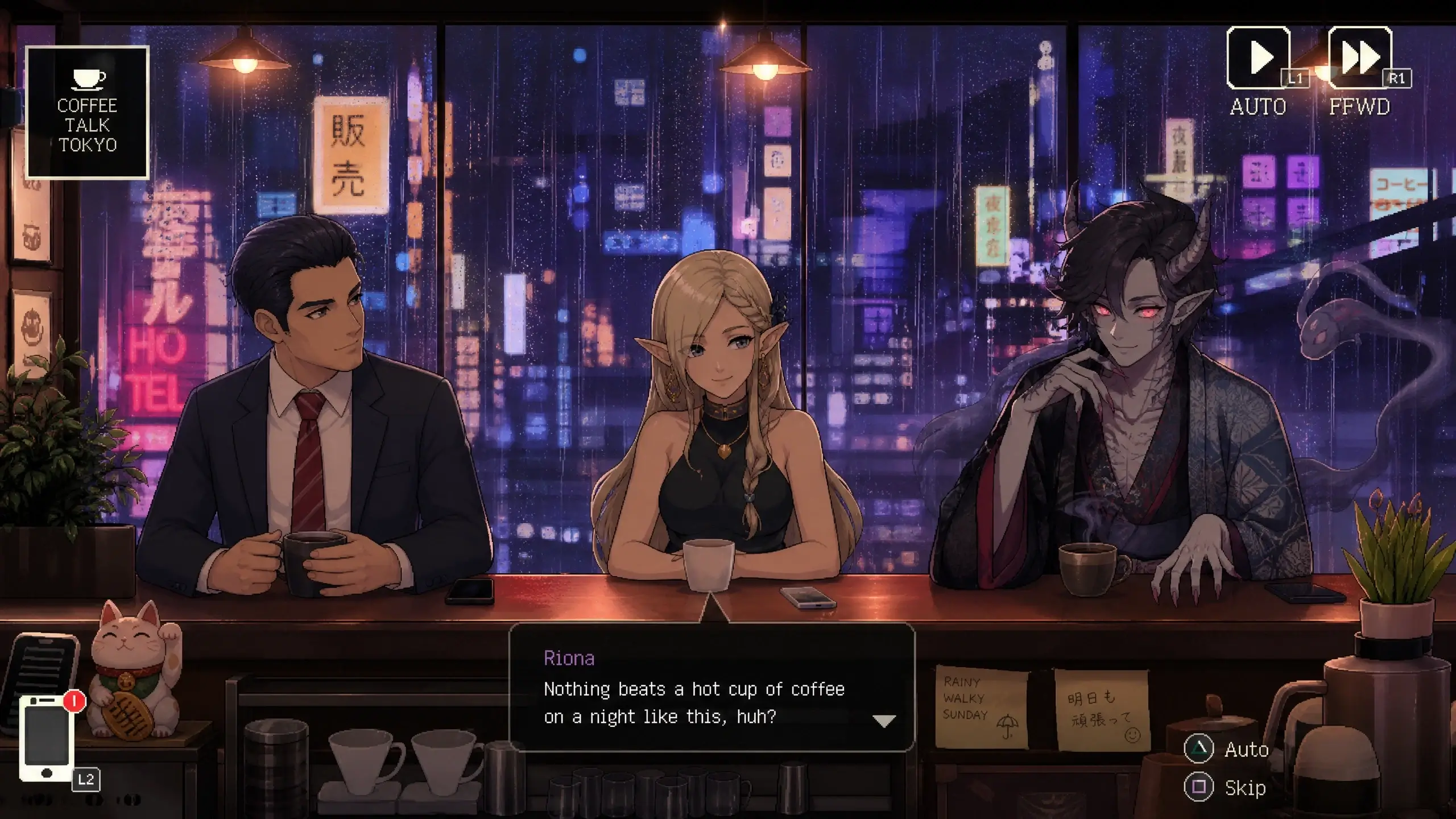 Coffee Talk Tokyo - Visual Novel game release date and platforms guide screenshot