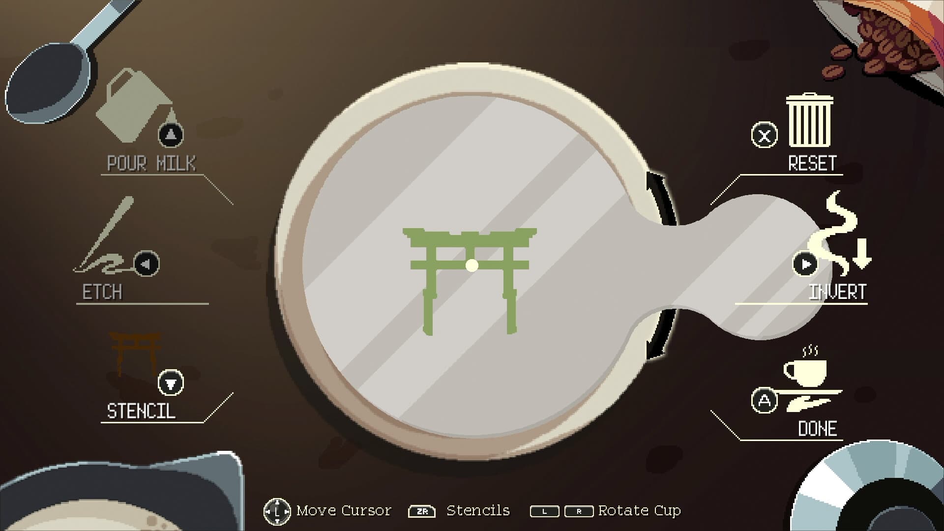 Coffee Talk Tokyo stencil screenshot used for direct answer