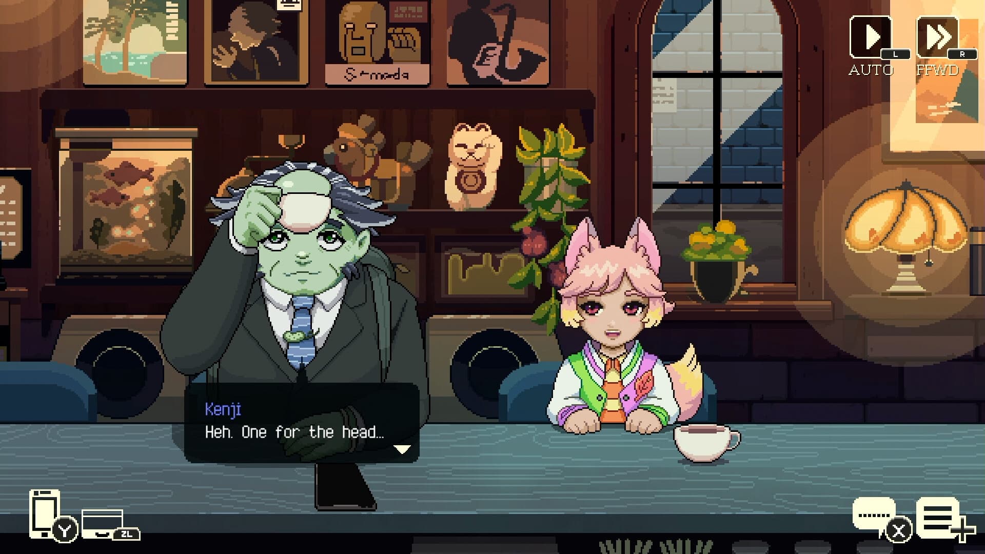 Coffee Talk Tokyo drink order screenshot for demo guide